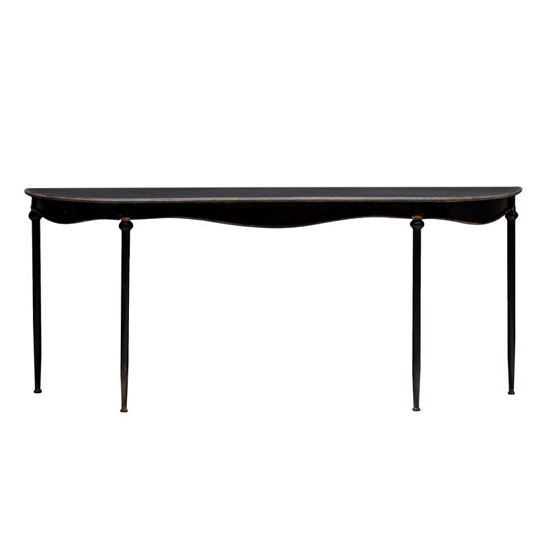 CONSOL LONG BLACK IRON - CONSOLES, DESKS